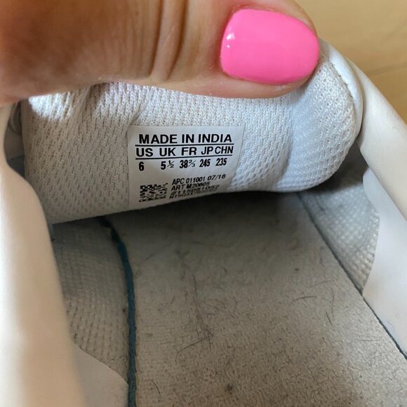 Adidas Stan smith sneakers white green womens sz 6 - Picture 4 of 6